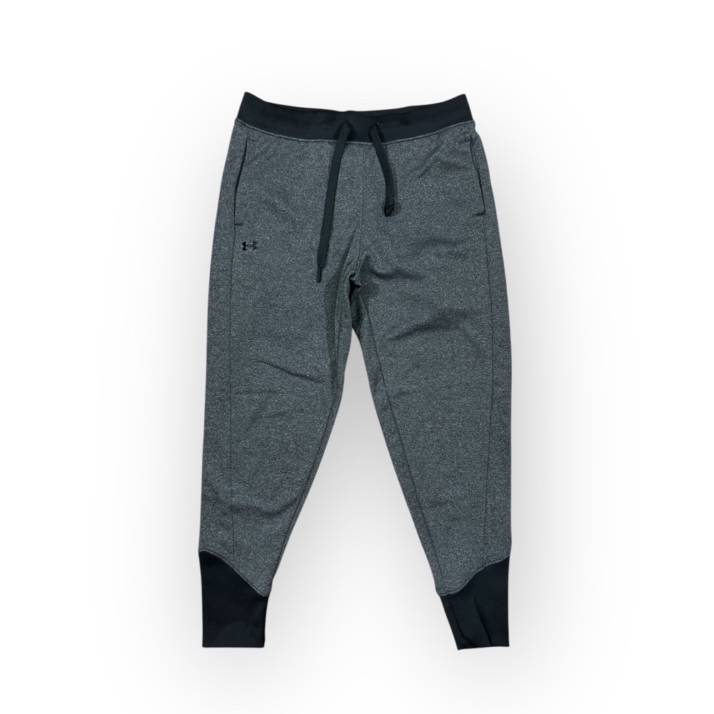 Under Armour Coldgear Fleece Sweatpants SMALL gray asymmetrical jogger